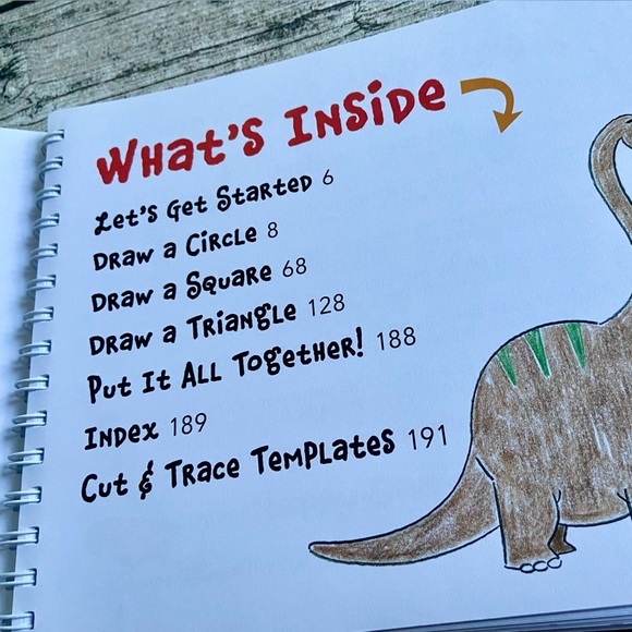 NWT. Drawing Shape by Shape Guide book for kids. Learn how to draw with shapes - Picture 5 of 14